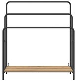 VidaXL Kledingrek met plank artisanaal eikenkleurig 90 x 30 x 100,5 cm