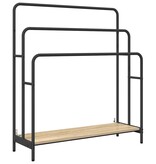 VidaXL Kledingrek Sonoma eiken 90 x 30 x 100,5 cm Bewerkt hout