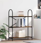 VidaXL Boekenkast Gerookt eiken 80 x 30 x 109 cm Bewerkt hout