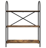 VidaXL Boekenkast Gerookt eiken 80 x 30 x 109 cm Bewerkt hout