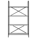 VidaXL Boekenkast Grijs sonoma 80 x 30 x 146 cm Bewerkt hout