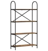 VidaXL Boekenkast Gerookt eiken 80 x 30 x 146 cm Bewerkt hout