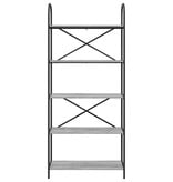 VidaXL Boekenkast Grijs sonoma 80 x 30 x 183 cm Bewerkt hout