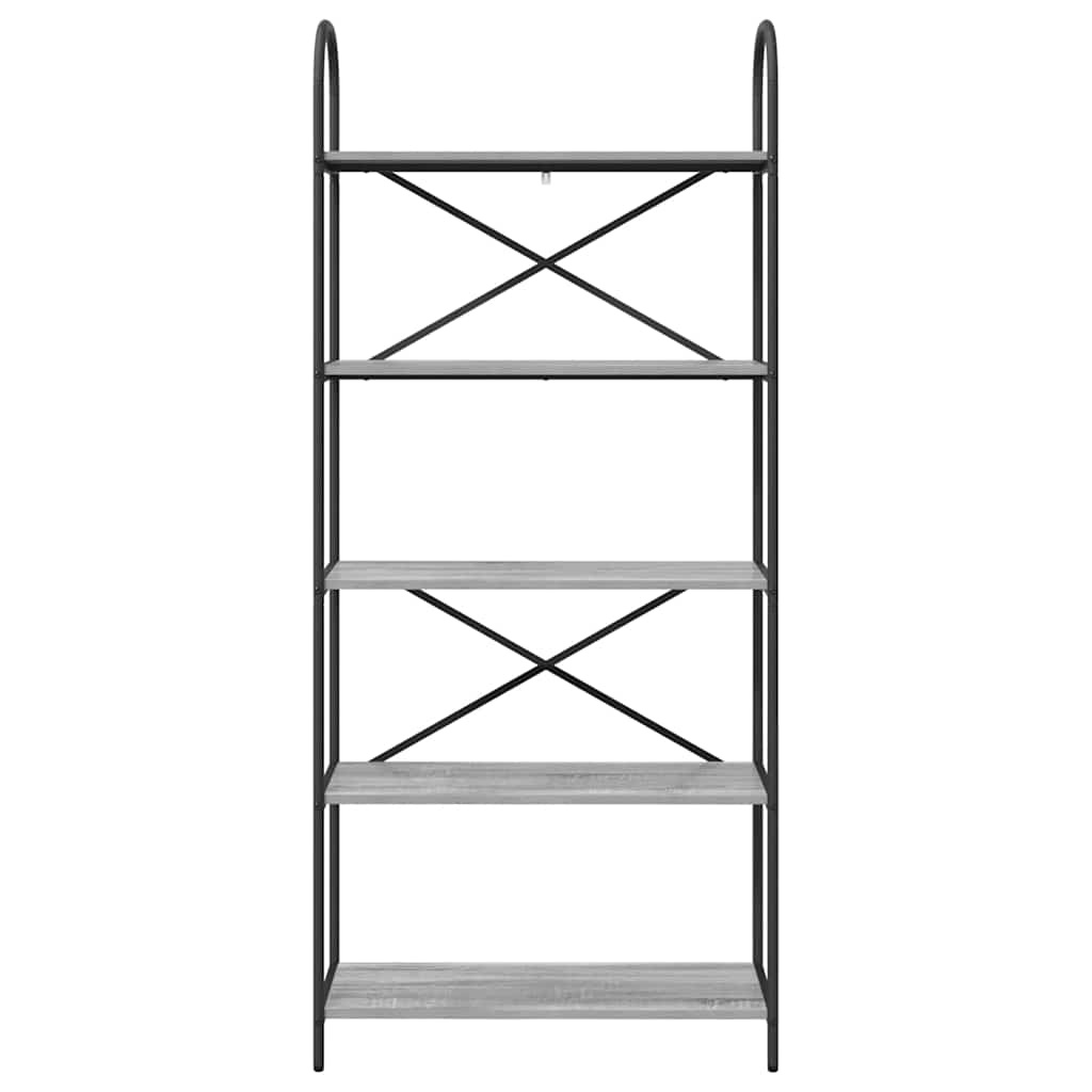 VidaXL Boekenkast Grijs sonoma 80 x 30 x 183 cm Bewerkt hout