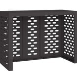 VidaXL Airconditioner hoes Zwart 110 x 50 x 80 cm Staal