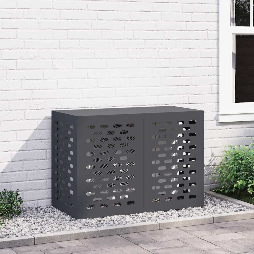 VidaXL Airconditioner hoes Antraciet 100 x 50 x 70 cm Staal