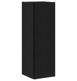 VidaXL Hoekplanken Zwart eiken 33 x 33 x 100 cm Bewerkt hout