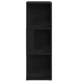 VidaXL Hoekplanken Zwart eiken 33 x 33 x 100 cm Bewerkt hout