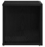 VidaXL Hoekplanken Zwart eiken 33 x 33 x 34.5 cm Bewerkt hout