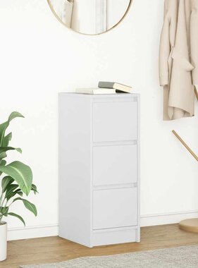 VidaXL Dressoir 29,5x34x76 cm spaanplaat wit