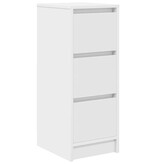 VidaXL Dressoir 29,5x34x76 cm spaanplaat wit