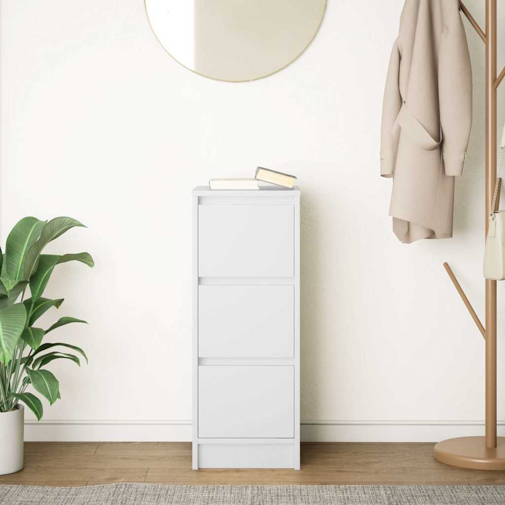 VidaXL Dressoir 29,5x34x76 cm spaanplaat wit