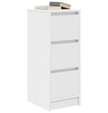 VidaXL Dressoir 29,5x34x76 cm spaanplaat wit