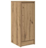 VidaXL Dressoir 29,5x34x76 cm bewerkt hout artisanaal eikenkleur