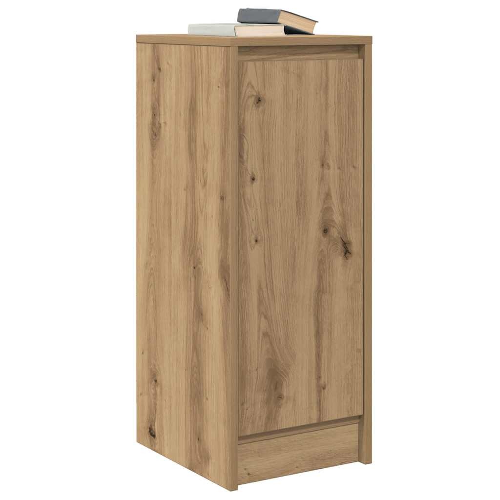 VidaXL Dressoir 29,5x34x76 cm bewerkt hout artisanaal eikenkleur