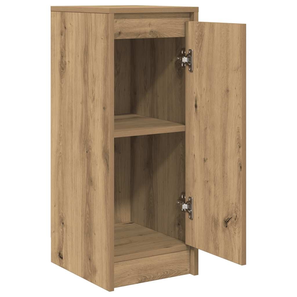 VidaXL Dressoir 29,5x34x76 cm bewerkt hout artisanaal eikenkleur