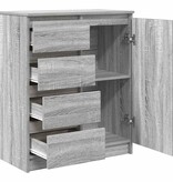 VidaXL Dressoir met lades 71x35x84 cm spaanplaat grijs Sonoma