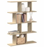 VidaXL Wandschap kubus 12 vakken bewerkt hout sonoma eikenkleurig