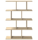 VidaXL Wandschap kubus 12 vakken bewerkt hout sonoma eikenkleurig