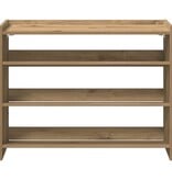 VidaXL Schoenenrek 80x25x62 cm bewerkt hout artisanaal eikenkleur