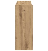 VidaXL Schoenenrek 80x25x62 cm bewerkt hout artisanaal eikenkleur