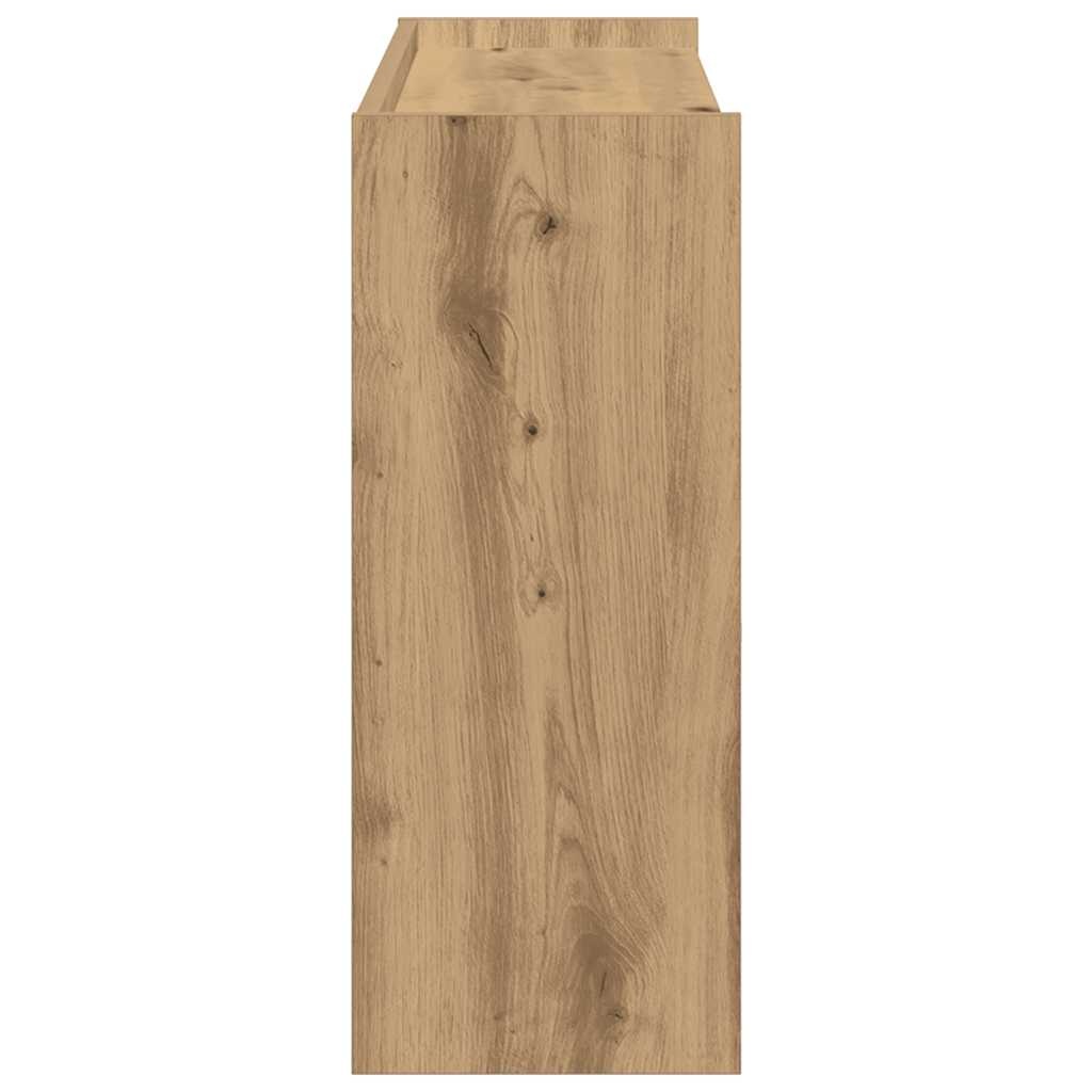 VidaXL Schoenenrek 80x25x62 cm bewerkt hout artisanaal eikenkleur