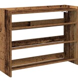 VidaXL Schoenenrek 80x25x62 cm bewerkt hout oud houtkleurig