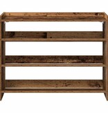 VidaXL Schoenenrek 80x25x62 cm bewerkt hout oud houtkleurig