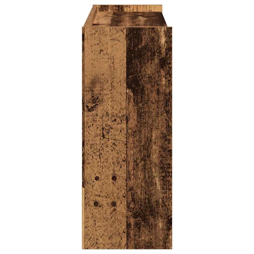 VidaXL Schoenenrek 80x25x62 cm bewerkt hout oud houtkleurig