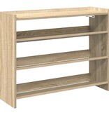 VidaXL Schoenenrek 80x25x62 cm bewerkt hout sonoma eikenkleurig