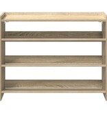 VidaXL Schoenenrek 80x25x62 cm bewerkt hout sonoma eikenkleurig