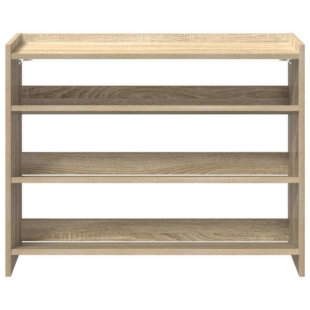 VidaXL Schoenenrek 80x25x62 cm bewerkt hout sonoma eikenkleurig