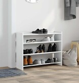 VidaXL Schoenenrek 80x25x62 cm bewerkt hout wit