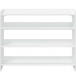 VidaXL Schoenenrek 80x25x62 cm bewerkt hout wit