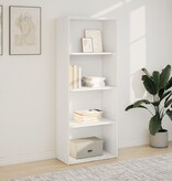 VidaXL Boekenkast 60x30x152 cm bewerkt hout wit