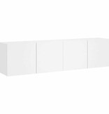 VidaXL Tv-meubels 2 st wandgemonteerd 80x30x41 cm wit