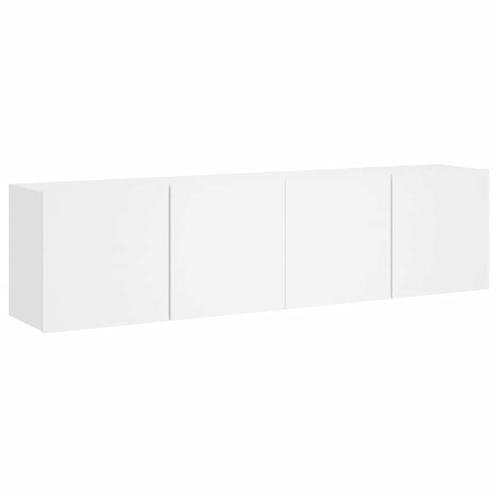 VidaXL Tv-meubels 2 st wandgemonteerd 80x30x41 cm wit