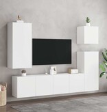 VidaXL Tv-meubels 2 st wandgemonteerd 80x30x41 cm wit