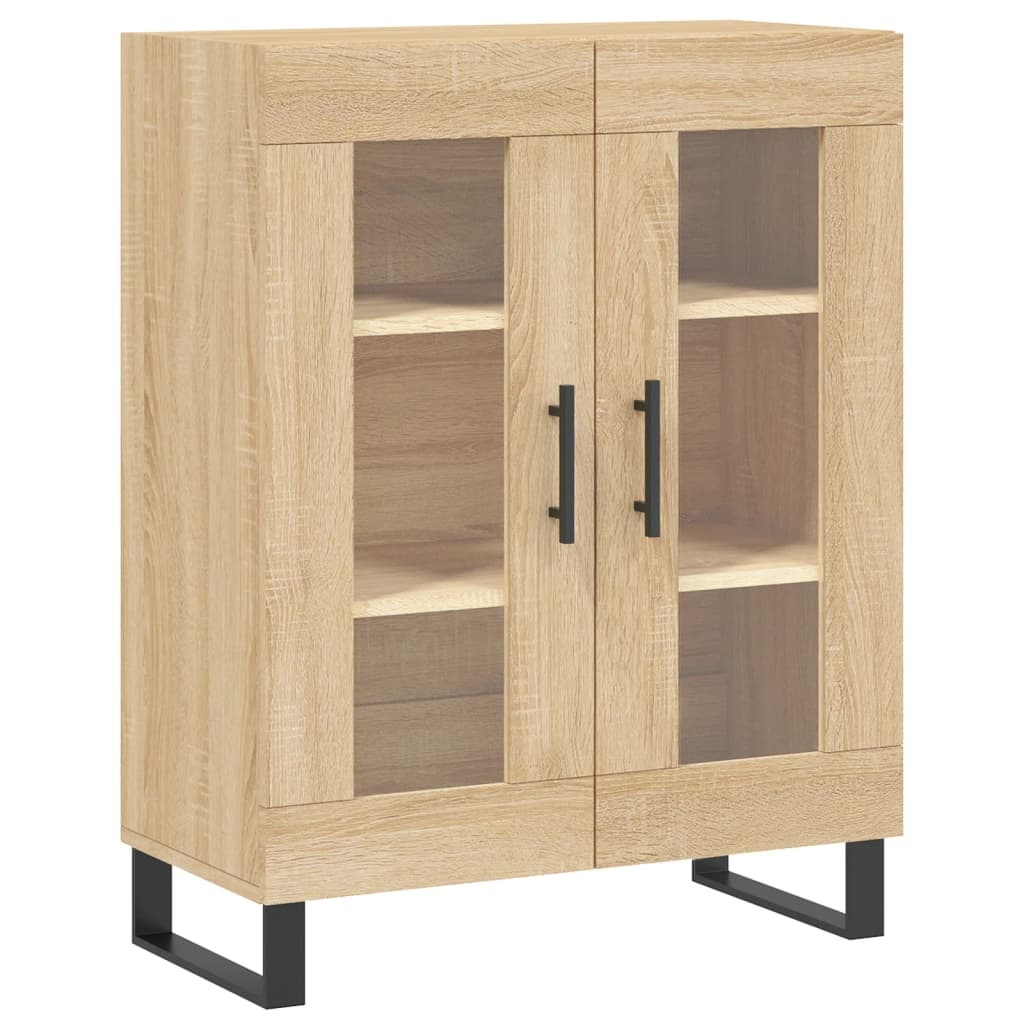 VidaXL Dressoir 69,5x34x90 cm bewerkt hout sonoma eikenkleurig