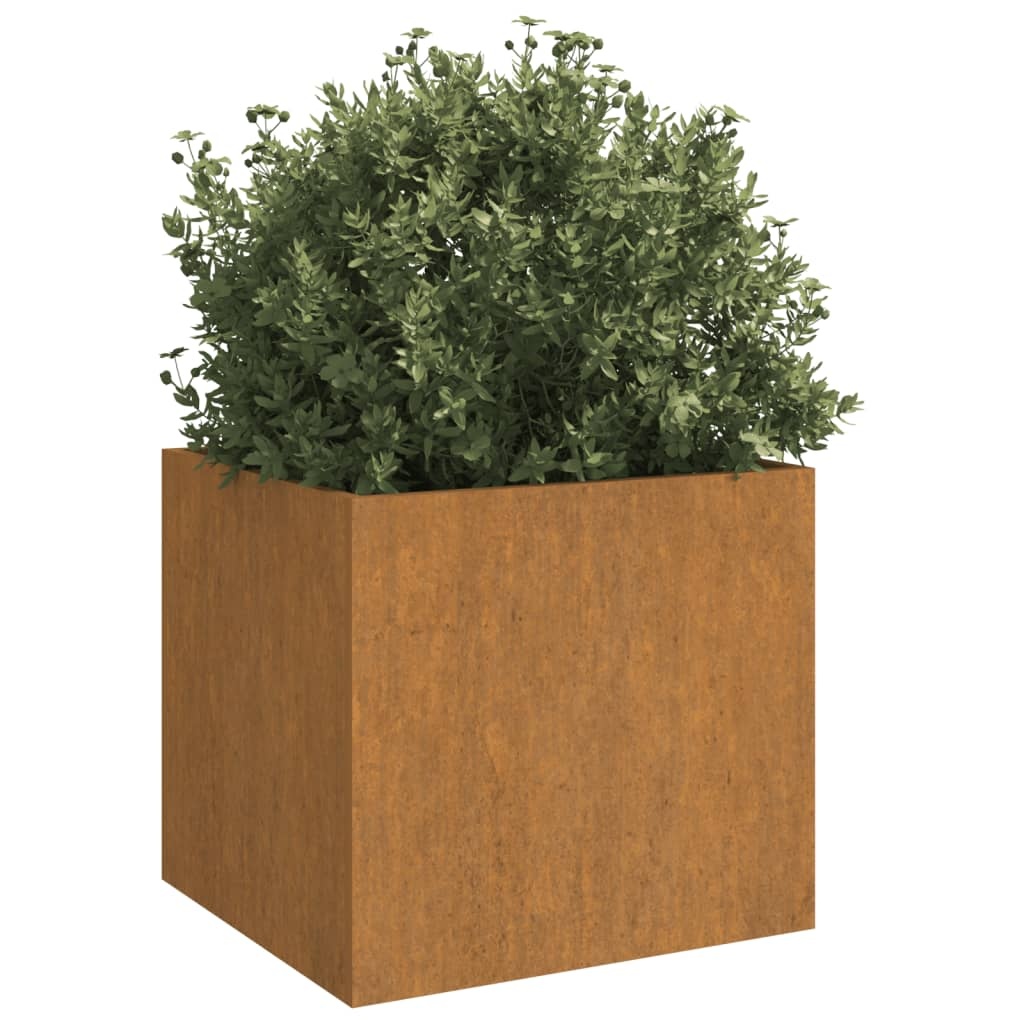 VidaXL Plantenbakken 2 st 49x47x46 cm cortenstaal