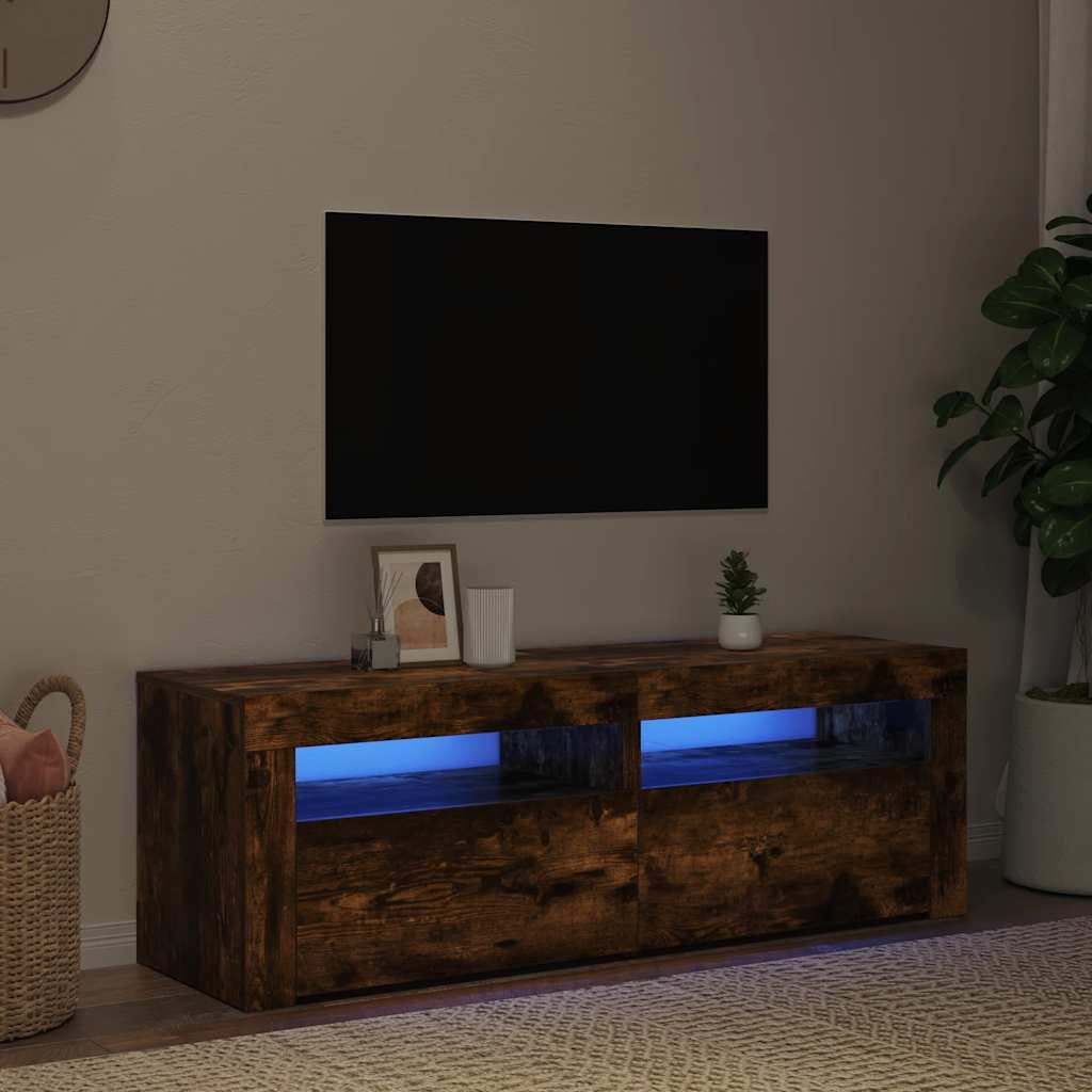 VidaXL Tv-meubel met LED-verlichting 120x35x40 cm sonoma eikenkleurig