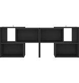 VidaXL Tv-meubel 104x30x52 cm bewerkt hout zwart