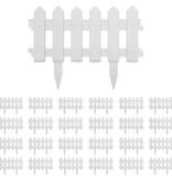 VidaXL Gazonranden 25 st 10 m PP wit