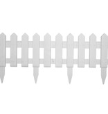 VidaXL Gazonranden 25 st 10 m PP wit