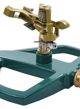 VidaXL Sproeier roterend 21x22x13 cm metaal groen