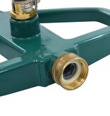 VidaXL Sproeier roterend 21x22x13 cm metaal groen