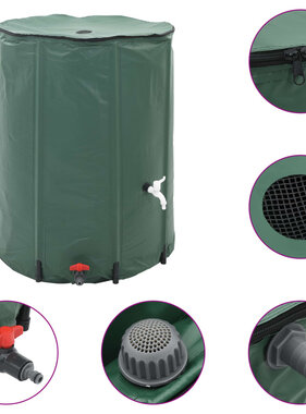VidaXL Regenton inklapbaar met tap 1350 L