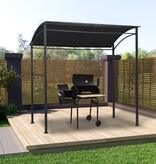VidaXL Barbecue paviljoen 215x150x220 cm staal antraciet