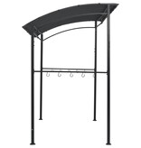 VidaXL Barbecue paviljoen 215x150x220 cm staal antraciet