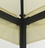 VidaXL Prieel met netten 300x300x265 cm crèmekleurig